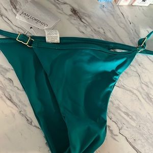 San Lorenzo Tahiti Mana Elastic Thin Brief Bottom Teal